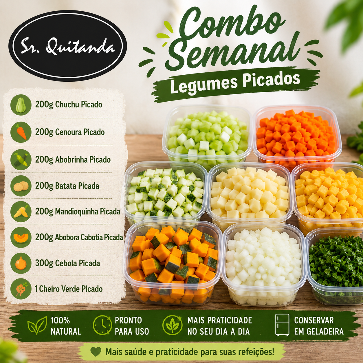 COMBO SEMANAL LEGUMES PICADOS